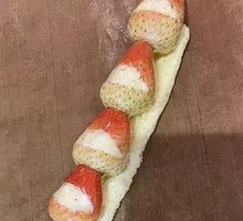 Dried Milk Skin Yogurt Strawberry Ice Sugar Cane Stick