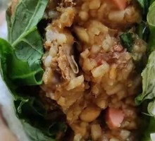 Potato and Eggplant Sauce Rice Wrap