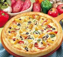 Garden Chicken Pizza
