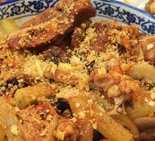 Pork Bone and Frog Stir-fry