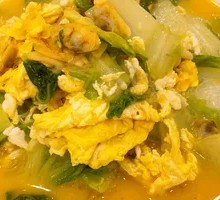 Clam Meat with Vermicelli and Bok Choy