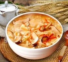 Bird's Nest Mushroom Chicken Rice Porridge
