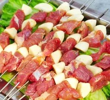 Garlic Pork Skewers