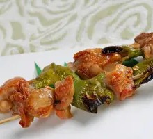 Green Pepper and Pork Skewers