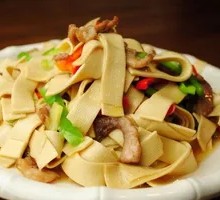 Fried Tofu Skin with Pork