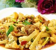 Stir-Fried Organic Cauliflower with Pork
