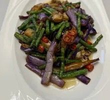 Stir-fried Green Beans with Eggplant