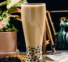 Charcoal-burned Milk Tea