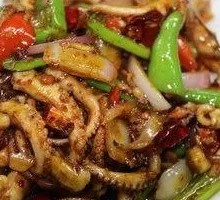Scallion Stir-fried Octopus