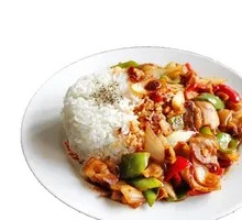 Green Pepper Spicy Pork Rice Bowl