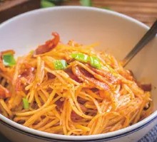 Cured Meat and Potato Strips