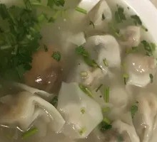 Mustard Greens and Pork Dumplings