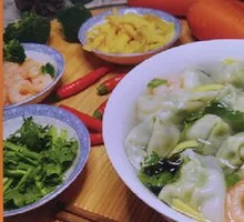 Vegetarian Shrimp and Leek Dumplings