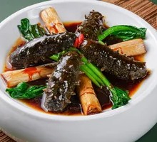 Braised Sea Cucumber with Green Onion