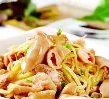 Stir-fried Intestines with Ginger Strips
