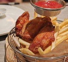 Chicken Wings and French Fries