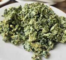 Scrambled Mountain Eggs with Green Onion