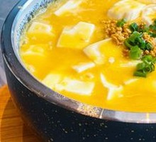 Sea Urchin Tofu in Stone Pot