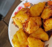 Yunnan Potatoes with Crispy Rice Cake