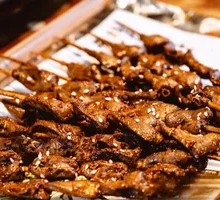 Grilled Chicken Heart Skewers