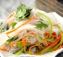 Mustard Crab Meat with Glass Noodles