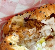 Spicy Chicken Leg Chinese Burger