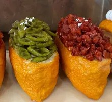 Crab Stick Pepper Tofu Skin Rice Roll