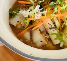 Grilled Meat Stir-Fried Rice Cake