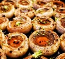 Roasted Button Mushrooms
