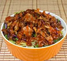 Honey-glazed BBQ Rice Bowl