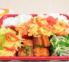 Three Meat Dishes, Two Vegetables