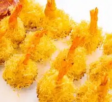 Golden Shrimp Balls with Carrot Tails