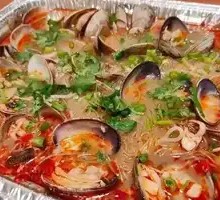 Aluminum-wrapped Scallops Noodles
