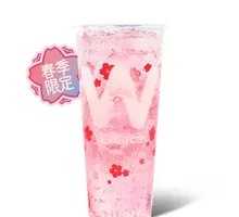 New Pink Cherry Blossom Sparkling Drink