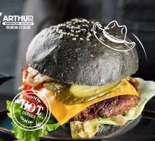 Black Gold Beef Cheese Burger