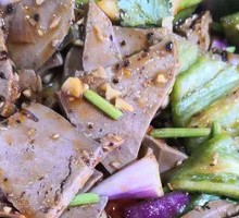 Cold-mixed pig liver