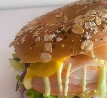 Avocado Crab Stick Bagel