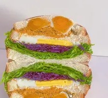 Double Salted Egg Yolk Seaweed Sandwich