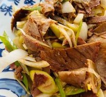 大葱拌牛肉