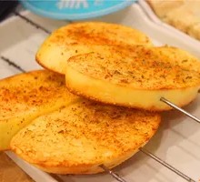 Grilled Steamed Bun Slices