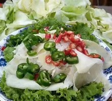 Pickled Turnip Stir-fried with Beef Tripe