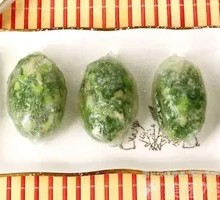 Leek Crystal Noodle Dumplings