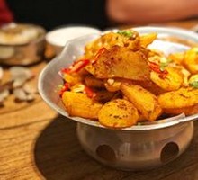 Dry Pot Beef Tendon with Potato Slices