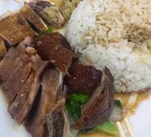 Roast Goose and Char Siu Rice Plate