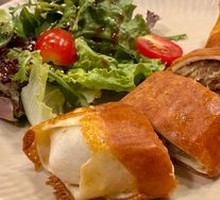 Stuffed Pork Shank and Sauerkraut Cheese Wrap