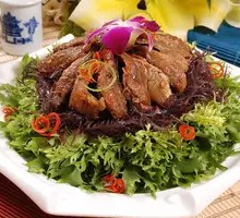 Fengwei Fish with Dandelion Greens