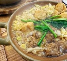 Homemade Pork Meatball Hot Pot