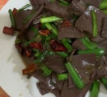 Stir-fried羊Blood