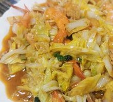 Shrimp Stir-fried with Chinese Cabbage