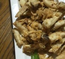 Meat Floss and Yolk Baked Mushroom